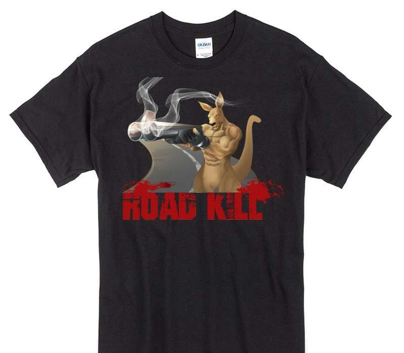 Custom Gildan 100% Cotton Black T-Shirt