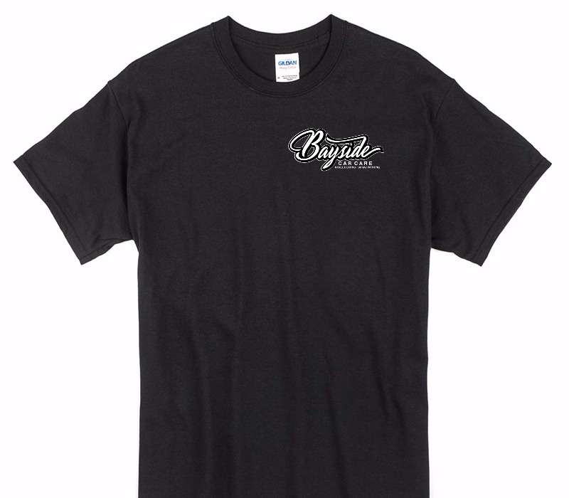 Custom Gildan 100% Cotton Black T-Shirt