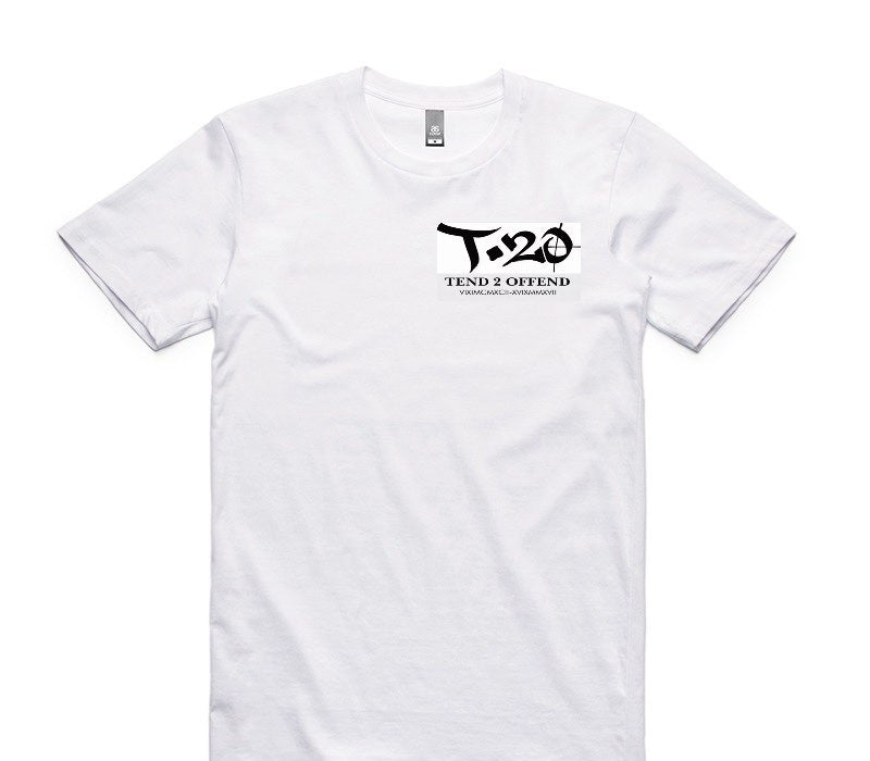 Custom AS Colour 100% Cotton White T-Shirt