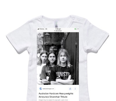 Custom AS Colour White Baby T-Shirt