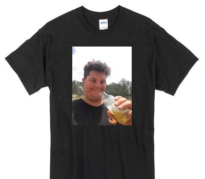 Custom Gildan 100% Cotton Black T-Shirt
