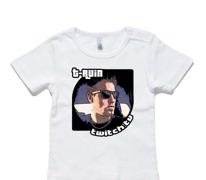 Custom AS Colour White Baby T-Shirt