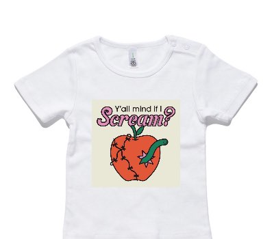 Custom AS Colour White Baby T-Shirt
