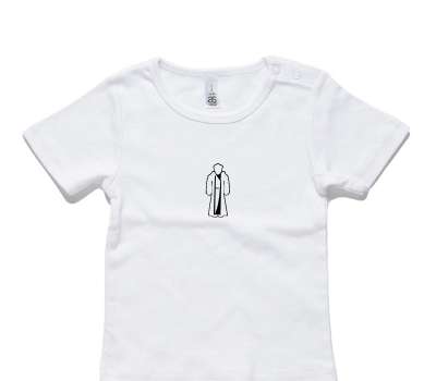 Custom AS Colour White Baby T-Shirt