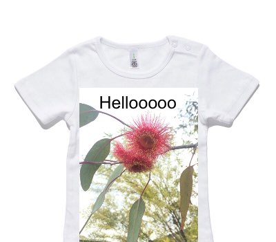 Custom AS Colour White Baby T-Shirt