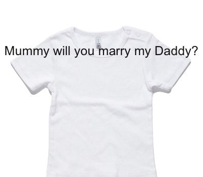 Custom AS Colour White Baby T-Shirt