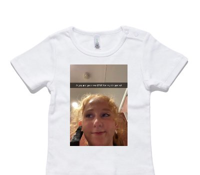 Custom AS Colour White Baby T-Shirt
