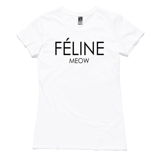 Feline meow t sales shirt