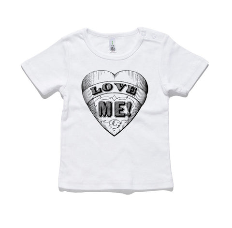 Love Me Heart 100% Cotton Baby T-Shirt