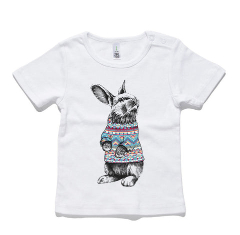Rabbit Jumper 100% Cotton Baby T-Shirt