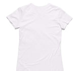 Custom Womens AS Colour 100% Cotton White T-Shirt