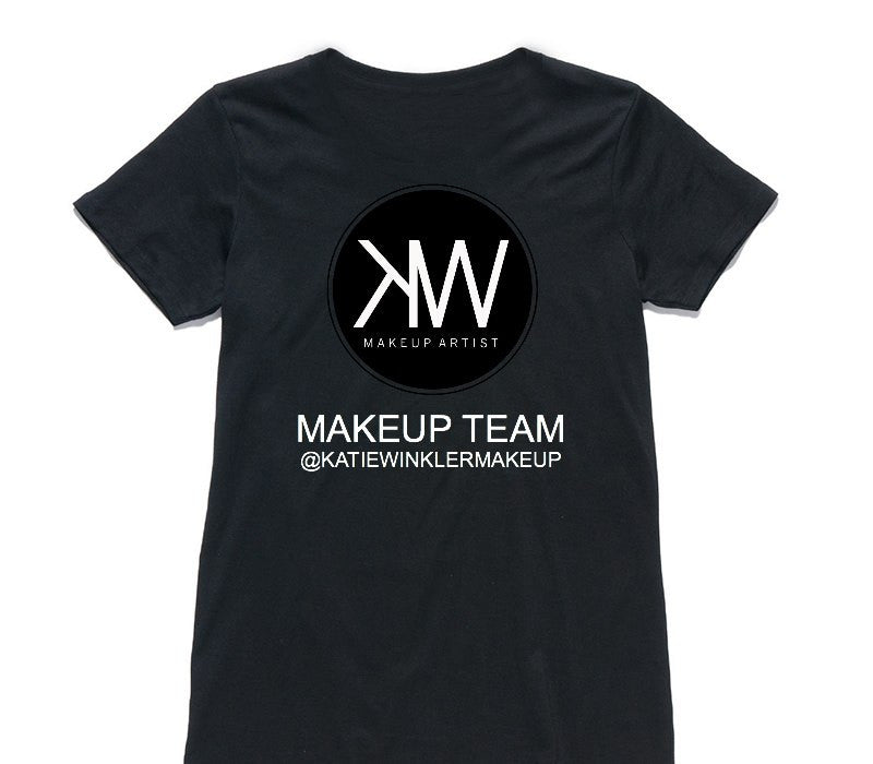 Custom Womens AS Colour 100% Cotton Black T-Shirt