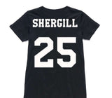 Custom Womens AS Colour 100% Cotton Black T-Shirt