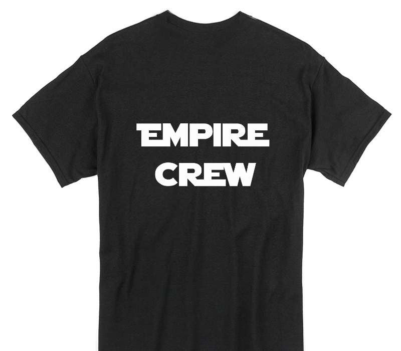 Custom Gildan 100% Cotton Black T-Shirt