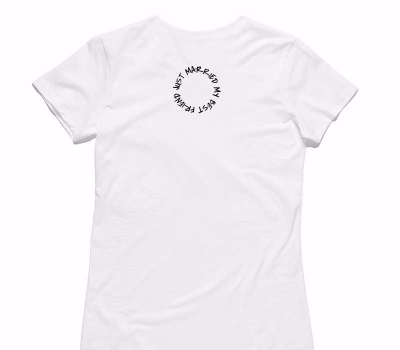 Custom Womens AS Colour 100% Cotton White T-Shirt