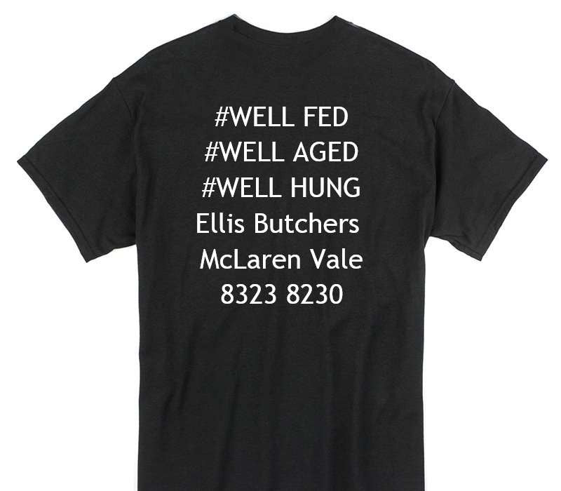 Custom Gildan 100% Cotton Black T-Shirt