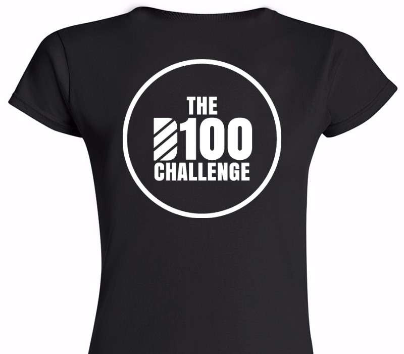 Custom Womens Soft Style 100% Cotton Black T-Shirt