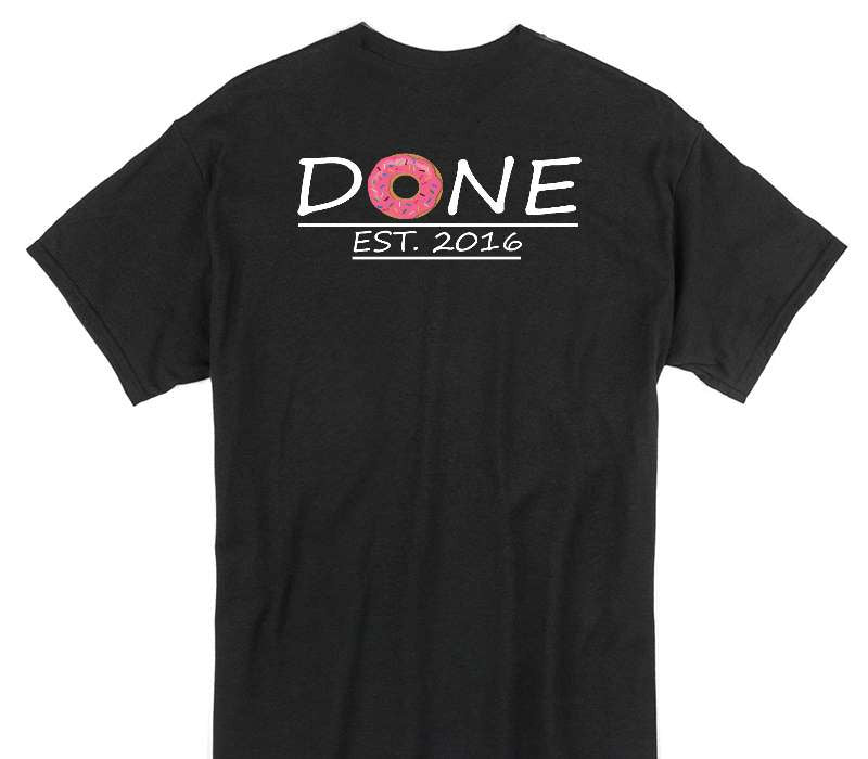 Custom Gildan 100% Cotton Black T-Shirt