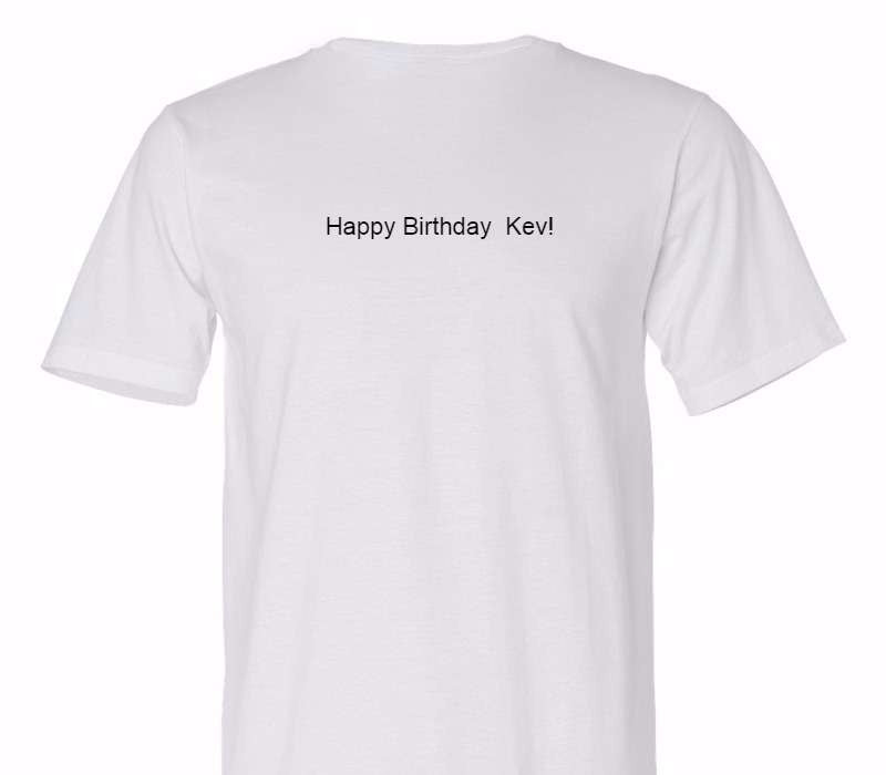 Custom Adult 100% Organic Cotton White T-Shirt