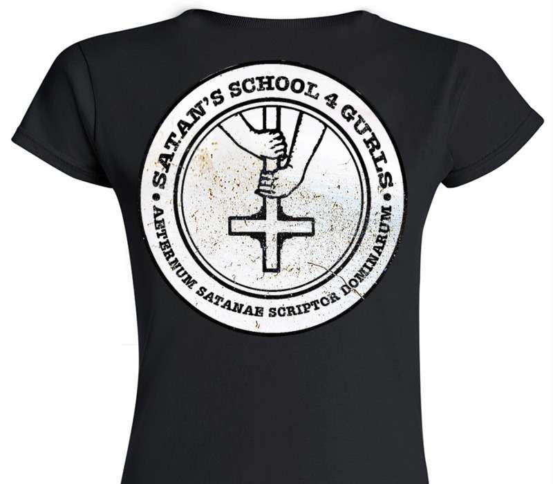 Custom Womens Soft Style 100% Cotton Black T-Shirt