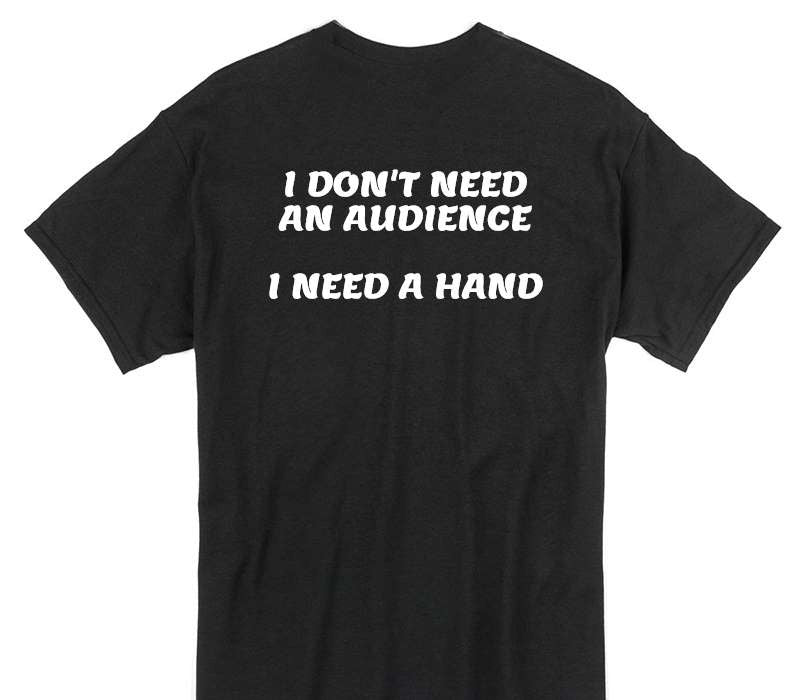 Custom Gildan 100% Cotton Black T-Shirt