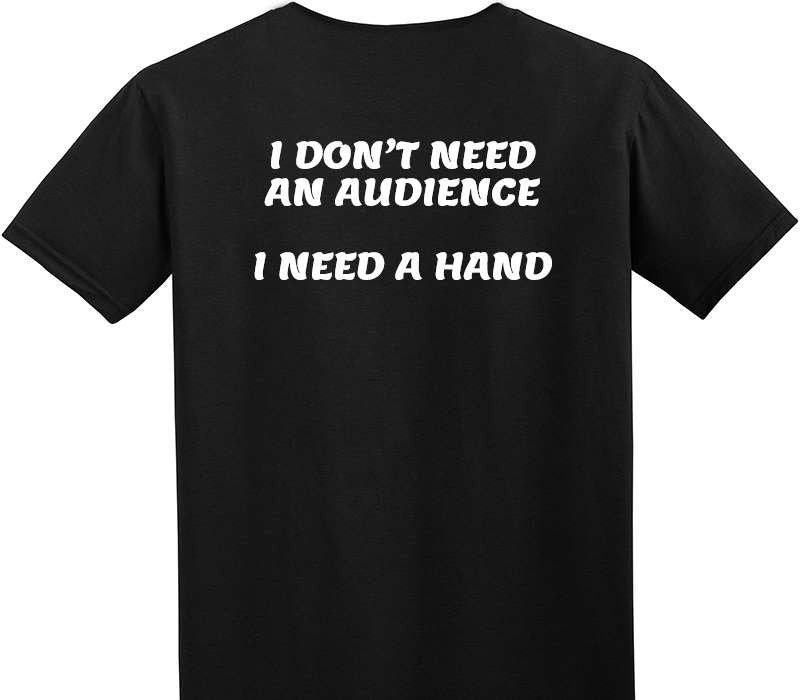 Custom Adult Soft Style 100% Cotton Black T-Shirt