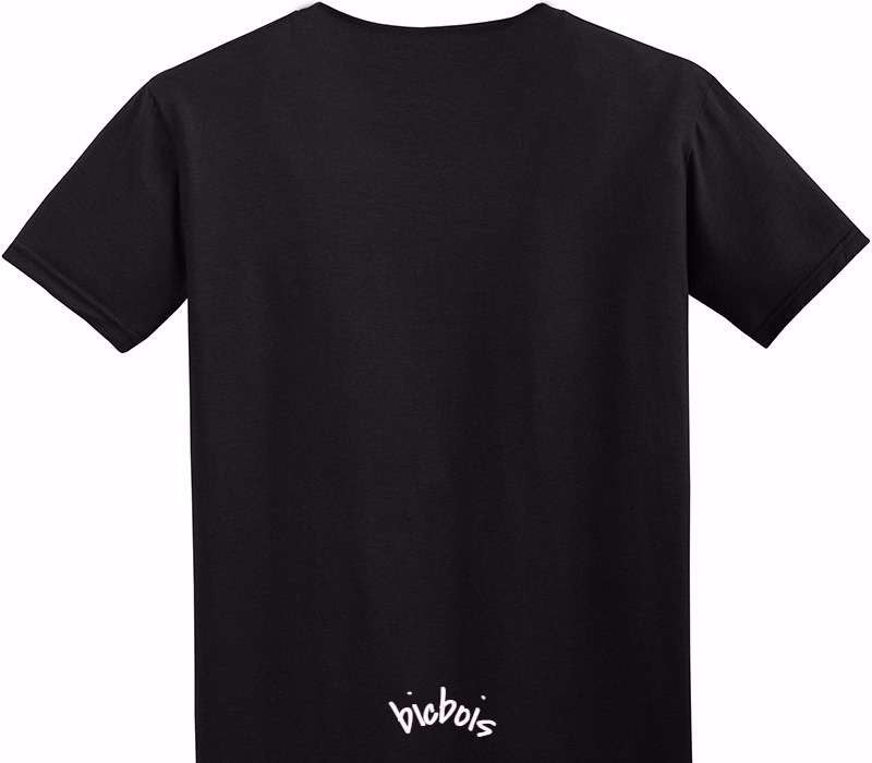 Custom Adult Soft Style 100% Cotton Black T-Shirt