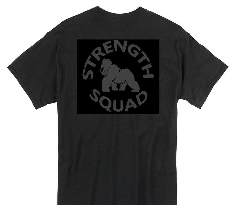 Custom Gildan 100% Cotton Black T-Shirt