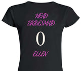 Custom Womens Soft Style 100% Cotton Black T-Shirt