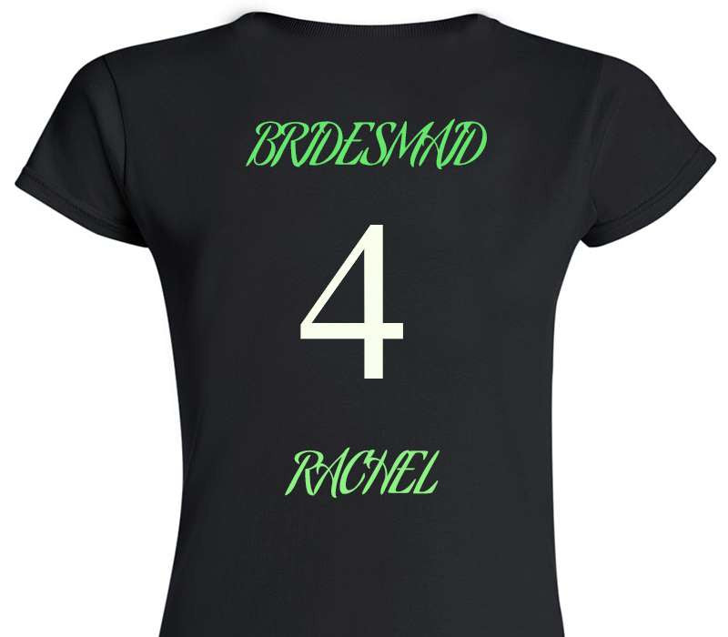Custom Womens Soft Style 100% Cotton Black T-Shirt