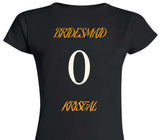 Custom Womens Soft Style 100% Cotton Black T-Shirt