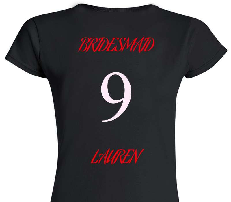 Custom Womens Soft Style 100% Cotton Black T-Shirt