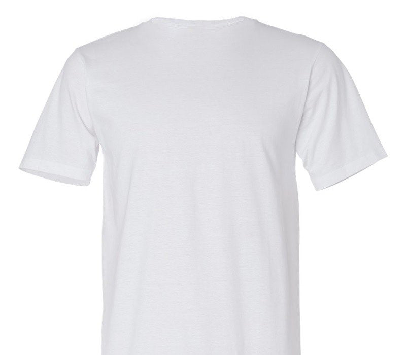 Custom Adult 100% Organic Cotton White T-Shirt