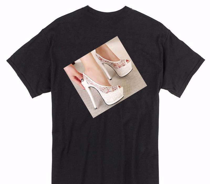 Custom Gildan 100% Cotton Black T-Shirt
