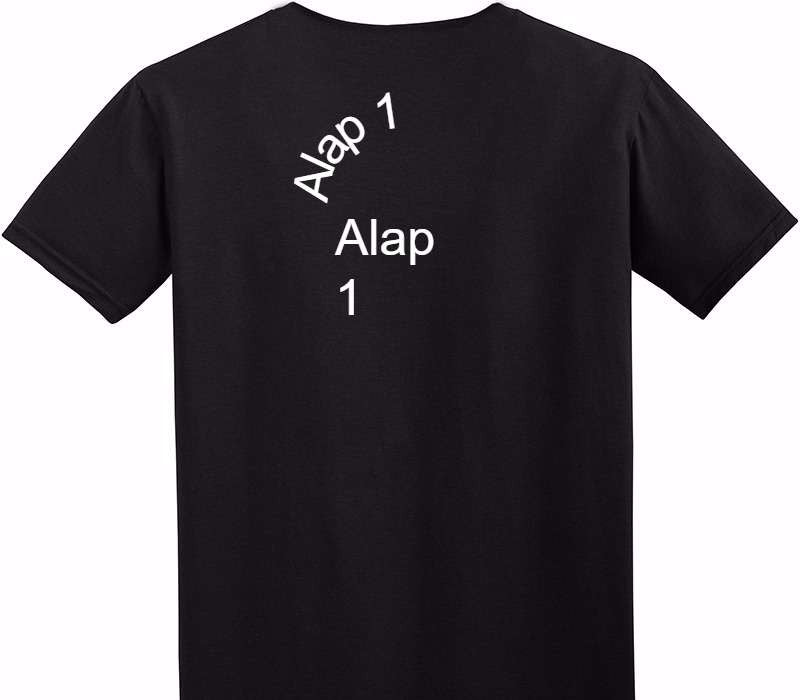 Custom Adult Soft Style 100% Cotton Black T-Shirt