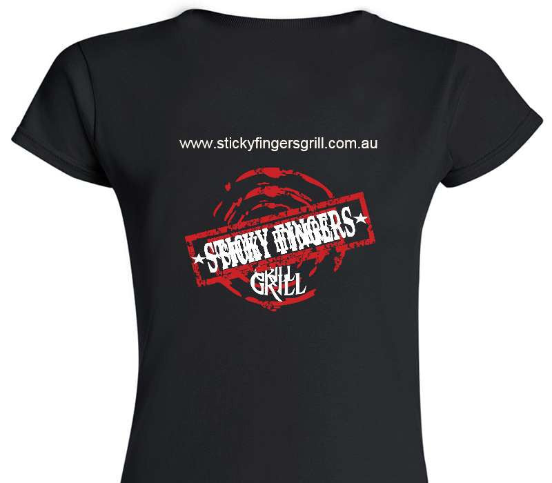Custom Womens Soft Style 100% Cotton Black T-Shirt