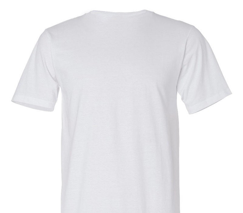 Custom Adult 100% Organic Cotton White T-Shirt