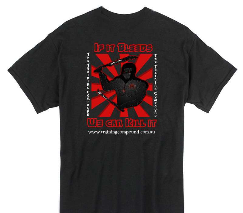 Custom Gildan 100% Cotton Black T-Shirt