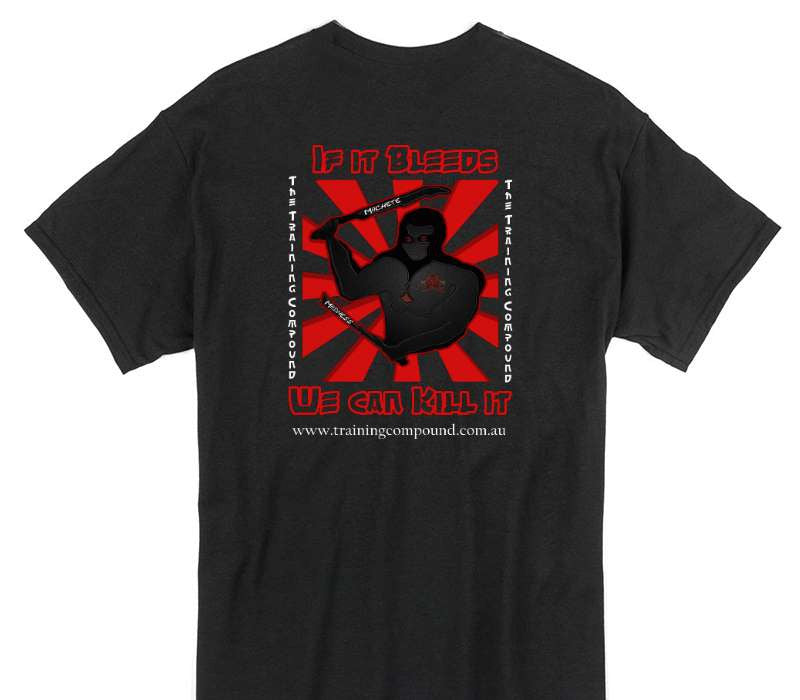 Custom Gildan 100% Cotton Black T-Shirt