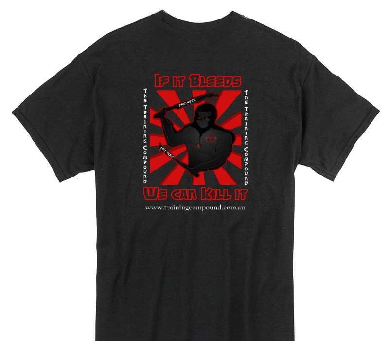 Custom Gildan 100% Cotton Black T-Shirt