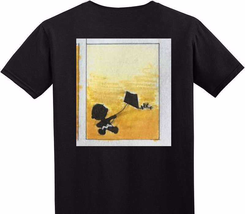 Custom Adult Soft Style 100% Cotton Black T-Shirt