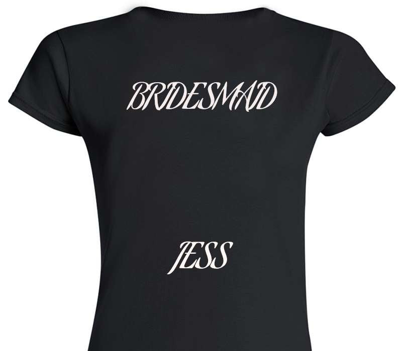 Custom Womens Soft Style 100% Cotton Black T-Shirt