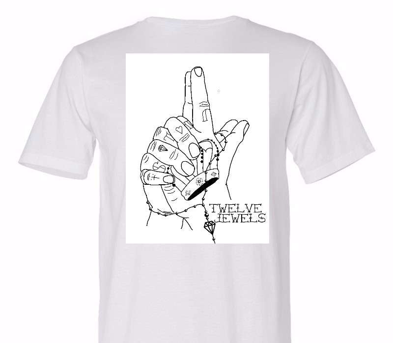 Custom Adult 100% Organic Cotton White T-Shirt