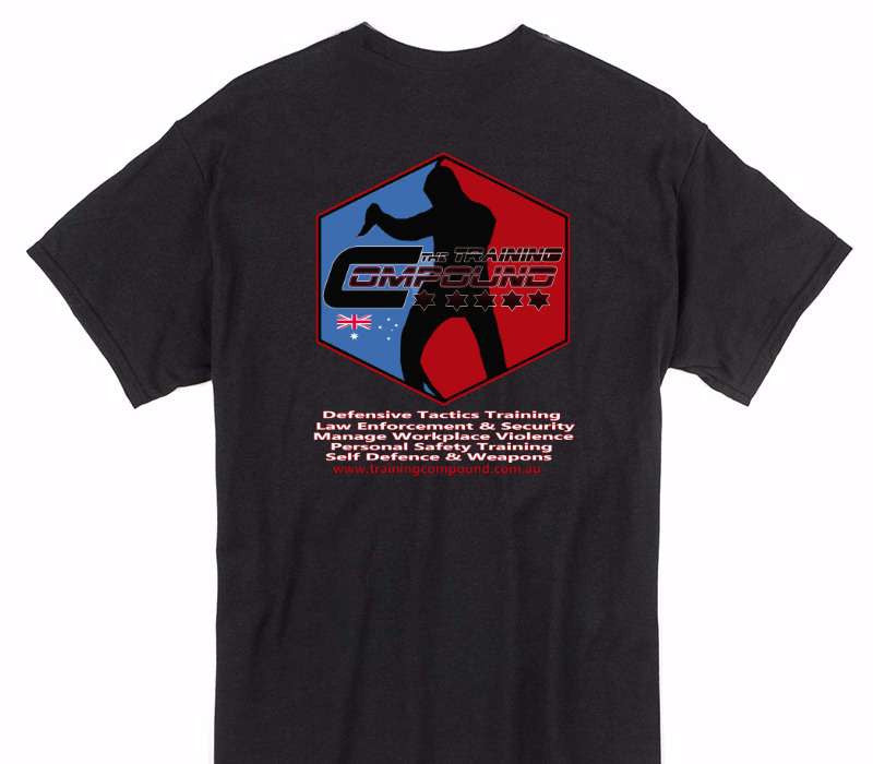 Custom Gildan 100% Cotton Black T-Shirt