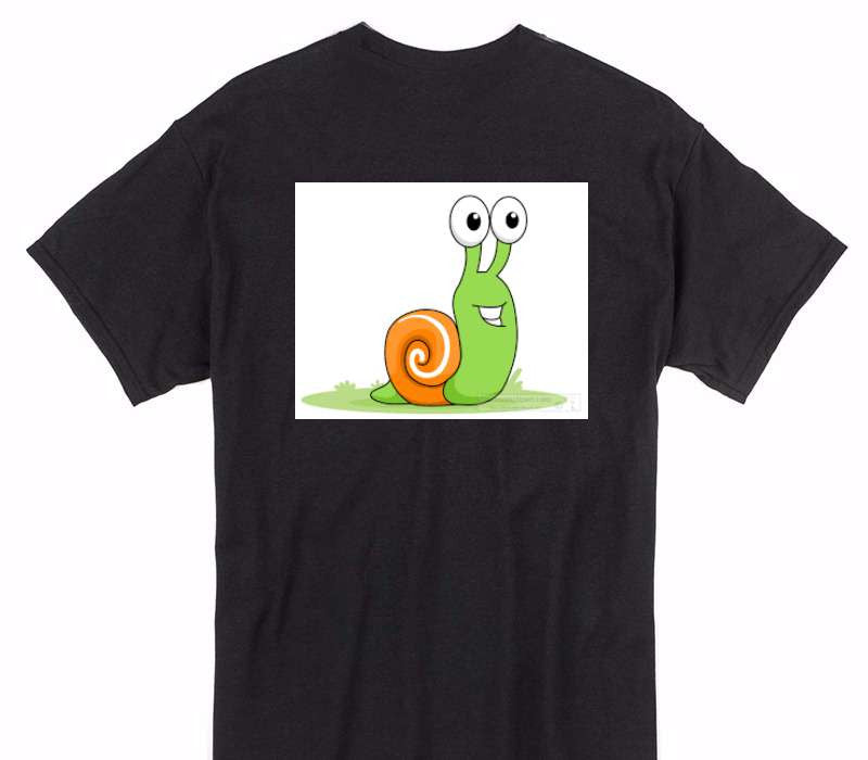 Custom Gildan 100% Cotton Black T-Shirt