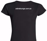 Custom Womens Soft Style 100% Cotton Black T-Shirt