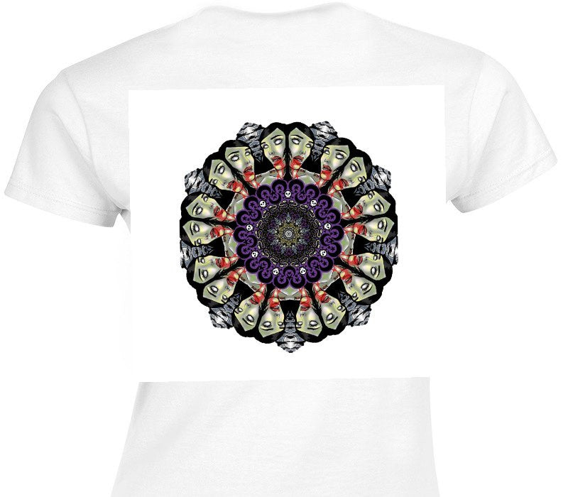 Custom Womens Soft Style 100% Cotton White T-Shirt