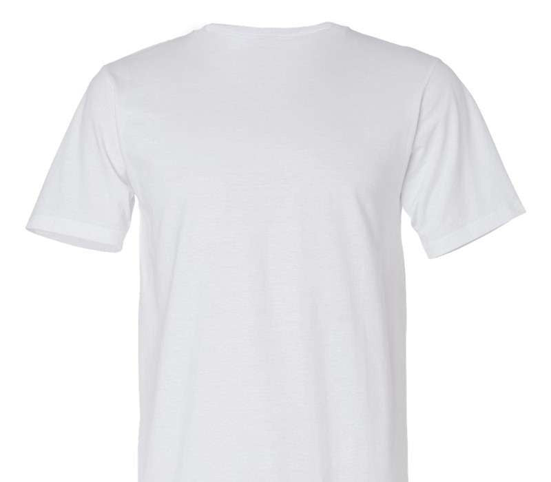 Custom Adult 100% Organic Cotton White T-Shirt