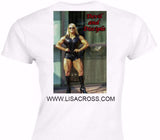 Custom Womens Soft Style 100% Cotton White T-Shirt