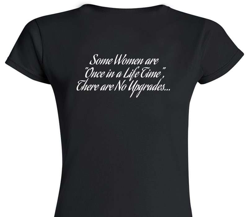 Custom Womens Soft Style 100% Cotton Black T-Shirt